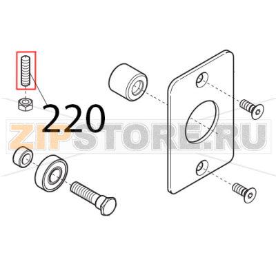 Prigioniero 6x25 ottone Sirman Canova 300 Prigioniero 6x25 ottone Sirman Canova 300Запчасть на деталировке под номером: 220