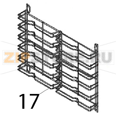 P/vassoi DX tondino Angelo Po BX61E P/vassoi DX tondino Angelo Po BX61EЗапчасть на деталировке под номером: 17