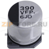 Конденсатор электролитический SMD 10 мкФ, 25 В, 20 %, (ØxL) 4x5.8 мм, 1 шт Panasonic EEEFP1E100AR