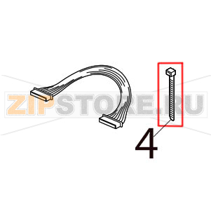 Cable band CV-100 Toshiba TEC B-SX4T-GS10/20-CN Cable band CV-100 Toshiba TEC B-SX4T-GS10/20-CNЗапчасть на деталировке под номером: 4