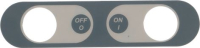 BUTTON PANEL PLATE ON-OFF ADHESIVE