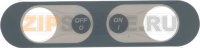 BUTTON PANEL PLATE ON-OFF ADHESIVE