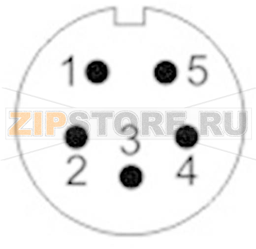 Разъем круглый, 5 контактов, 1 шт Weipu SF1211/S5 II 