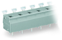 PCB terminal block; push-button; 2.5 mm; Pin spacing 10/10.16 mm; 8-pole; suitable for Ex-e applications; CAGE CLAMP®; commoning option; 2,50 mm; light gray Wago 255-608/000-009/999-950