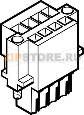 Штекер Festo NECC-L2G4-C1-M 