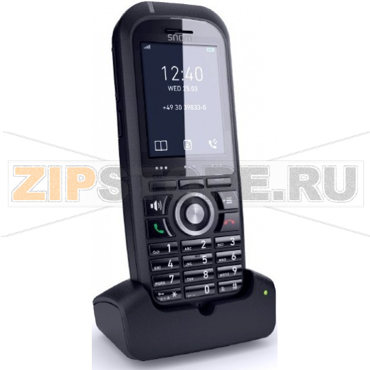 SNOM M70  Офисный беспроводной DECT телефон для базовых станций М300, М700 и М900. Цветной экран TFT высокого разрешения, 200 часов в режиме ожидания, Прочная ударостойкая конструкция (MIL-STD-810g 516.6), Тревожная кнопка, Встроенный модуль Bluetooth LE, 