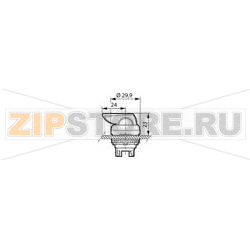 Переключатель поворотный, черный, 1 шт Baco L21KP03 