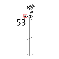Tappo nylon PA66, V2, grigio, Ø: 16 Unox XVC 104