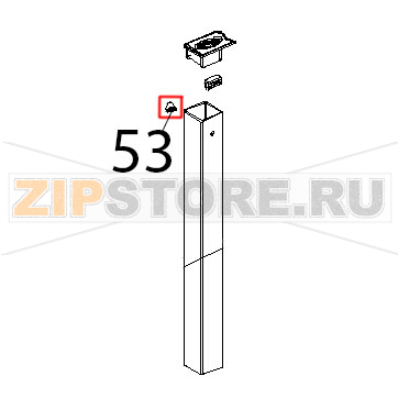 Tappo nylon PA66, V2, grigio, Ø: 16 Unox XVC 104 Tappo nylon PA66, V2, grigio, Ø: 16 Unox XVC 104Запчасть на деталировке под номером: 53