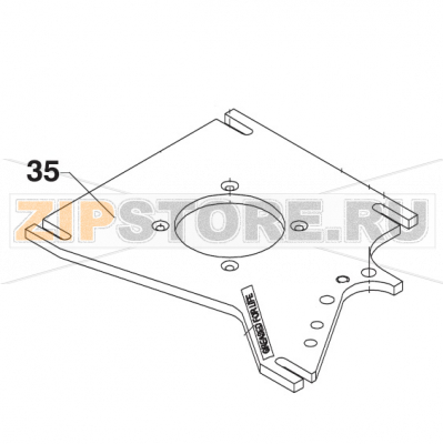 Base for Motor Bear Varimixer AR40 VL-1S                                                                          Base for Motor Bear Varimixer AR40 VL-1SЗапчасть на сборочном чертеже под номером: 35Название запчасти на датском&nbsp;языке: Base for Motor Bear Varimixer AR40 VL-1S