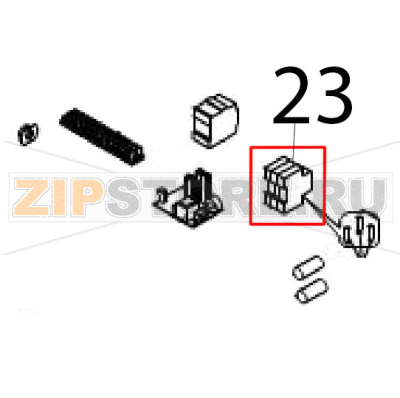 Fuse-holder Angelo Po IS102SR Fuse-holder Angelo Po IS102SRЗапчасть на деталировке под номером: 23