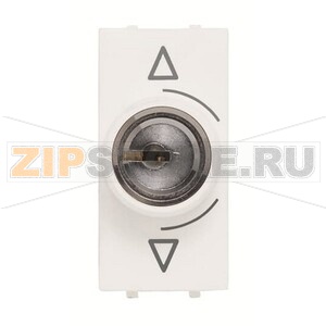 Механизм переключателя с ключом, одномодульный, альпийский белый ABB 2CLA215310N1101 