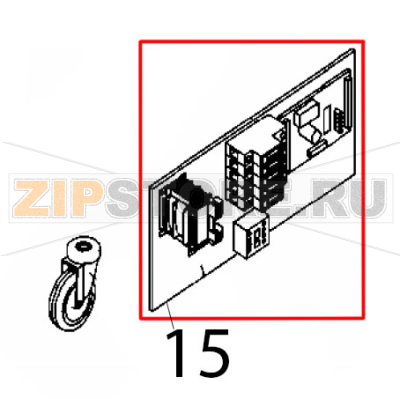Electric board Rollmatic CP 52 Electric board Rollmatic CP 52Запчасть на деталировке под номером: 15