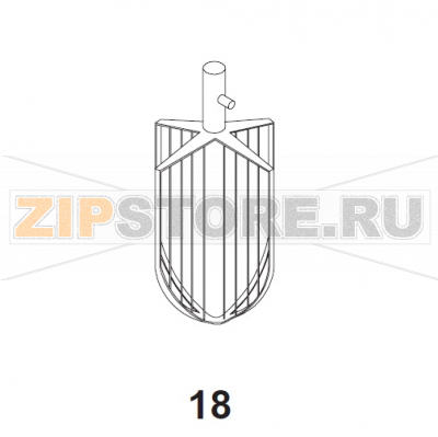 40/20L Wing Whip, Stainless S Bear Varimixer AR40 VL-1S                                                                         40/20L Wing Whip, Stainless S Bear Varimixer AR40 VL-1SЗапчасть на сборочном чертеже под номером: 18Название запчасти на датском&nbsp;языке: 40/20L Wing Whip, Stainless S Bear Varimixer AR40 VL-1S