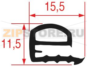 УПЛОТНИТЕЛЬ СТЕКЛА ПЕЧИ 745x430ММ RATIONAL 5105.1003 