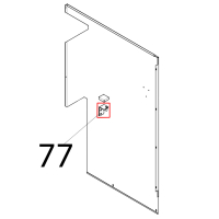 Cerniera superiore con perno saldato Tecnoeka KF 1010 EV UD
