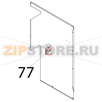Cerniera superiore con perno saldato Tecnoeka KF 1010 EV UD Cerniera superiore con perno saldato Tecnoeka KF 1010 EV UDЗапчасть на деталировке под номером: 77