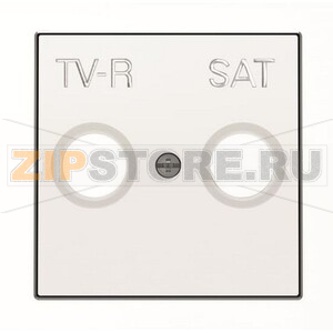 Накладка для TV-R-SAT розетки, альпийский белый ABB 2CLA855010A1101 