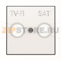 Накладка для TV-R-SAT розетки, альпийский белый ABB 2CLA855010A1101