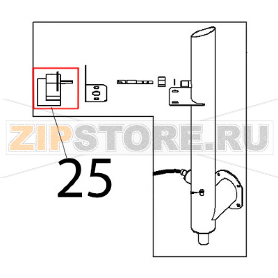 Programmatore ciclico Angelo Po FX101G2 Programmatore ciclico Angelo Po FX101G2Запчасть на деталировке под номером: 25