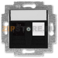 Розетка компьютерная, антрацитовая ABB 2CHH295117A6063