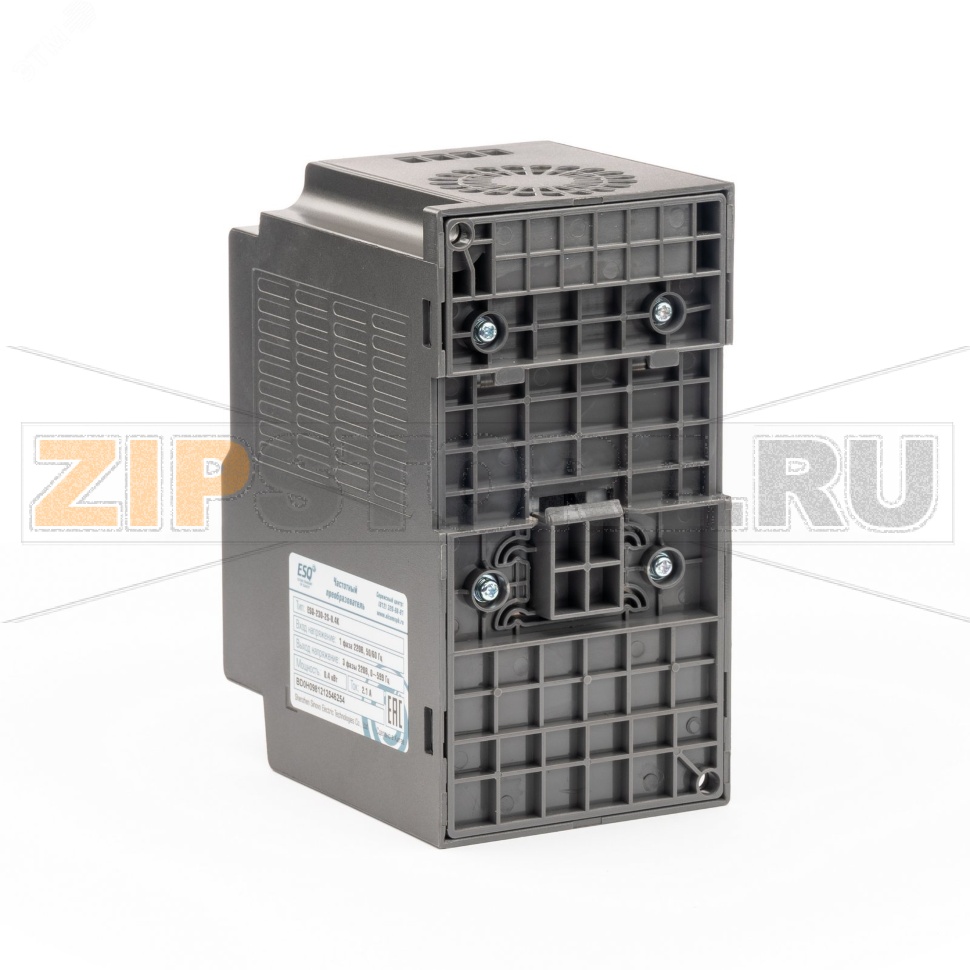 Преобразователь частоты 0.4 кВт, 220 В, 0-599 Гц, IP20 ESQ 08.04.304417 