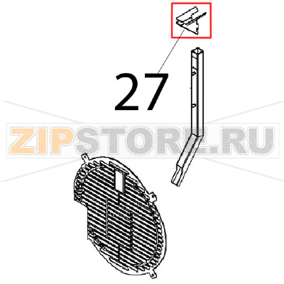 Vaschetta ingresso acqua Angelo Po FX101G2 Vaschetta ingresso acqua Angelo Po FX101G2Запчасть на деталировке под номером: 27