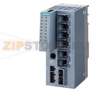 SCALANCE XC206-2G PoE Manageable Layer 2 IE PoE Switch; IEC 62443-4-2 certified; 6x 10/100/1000 Mbps RJ45 PoE ports acc. to IEEE802.3at; 2 ports of which according to IEEE802.3bt ; 2x 1,000, 10,000 Mbps SFP+; PoE support for 54 V DC Infeed; 240 W PoE Powe 