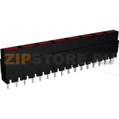 Линейка светодиодная, 8 диодов, 40.8x3.7x9 мм, красная Signal-Construct ZALS 080 
