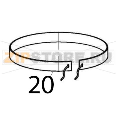 Wire heater Bartscher CFXB-138-195 Wire heater Bartscher CFXB-138-195Запчасть на деталировке под номером: 20