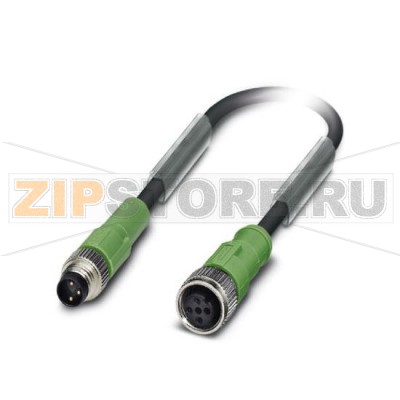 Кабель для датчика / исполнительного элемента Phoenix Contact SAC-3P-M 8MS/0,3-PUR/M12FS 3-полюсн., PUR без галогенов, темно-серый RAL 7021, Штекеры прямое M8, к Гнездо прямое M12, А-кодирование, Длина кабеля: 0,3 м.Минимальный заказ: 1 шт.Упаковка: 1 шт.