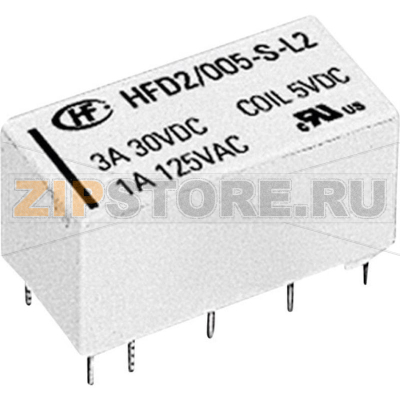 Реле электромагнитное 12 В/DC, 3 А, 1 шт Hongfa HFD2/012-S-L2-D 