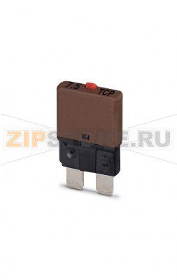 Тепловой защитный выключатель Phoenix Contact TCP 7,5/DC32V Полюсов: 1, Номинальный ток: 7,5 А, Номинальное напряжение: 32 В, Ширина: 6 мм, Тип предохранителей: Инерционного типа, Тип предохранителя: Автомат, Тип монтажа: На основной элемент, Цвет: коричневый.Минимальный заказ: 50 шт.Упаковка: 50 шт.