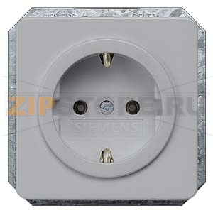 DELTA PROFIL СЕРЕБРЯНЫЙ РОЗЕТКА SCHUKO 10A DC/16А AC 250В C ЗАЩИТНЫМ КОНТАКТОМ С БЕЗРЕЗЬБОВЫМИ КОНТАКТНЫМИ ЗАЖИМАМИ ЭЛ.-МЕХАНИЧ. ЧАСТЬ Siemens 5UB1467 
