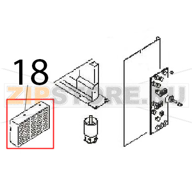 Protect. contr. board Angelo Po FM1011E1 Protect. contr. board Angelo Po FM1011E1Запчасть на деталировке под номером: 18