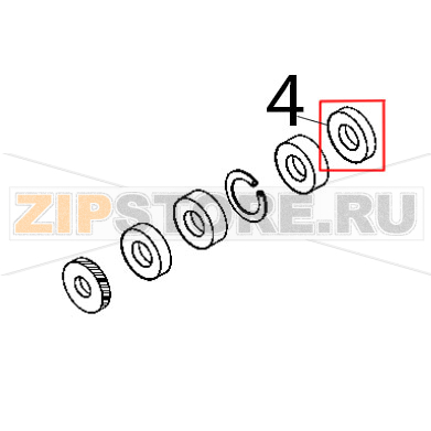 Уплотнительная резинка ø25xø47x8 Fimar 12/TS Уплотнительное кольцо ø25xø47x8 Fimar 12/TSЗапчасть на деталировке под номером: 4