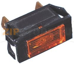 Voyant rectangulaire clipsable ambre - 