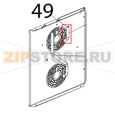 Tubo interno umidita D=16, SP=1, inox Unox XVC 504 Tubo interno umidita D=16, SP=1, inox Unox XVC 504Запчасть на деталировке под номером: 49