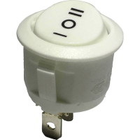 Переключатель клавишный 250 В/AC, 6 А, 1 x вкл/выкл/вкл TRU Components R13-112D W/W PR.I-O-II