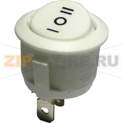 Переключатель клавишный 250 В/AC, 6 А, 1 x вкл/выкл/вкл TRU Components R13-112D W/W PR.I-O-II 