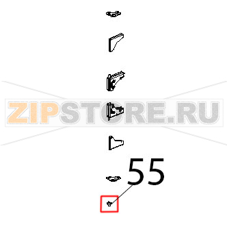 Boccola teflon cerniera vetro Unox XVC 515G Boccola teflon cerniera vetro Unox XVC 515GЗапчасть на деталировке под номером: 55
