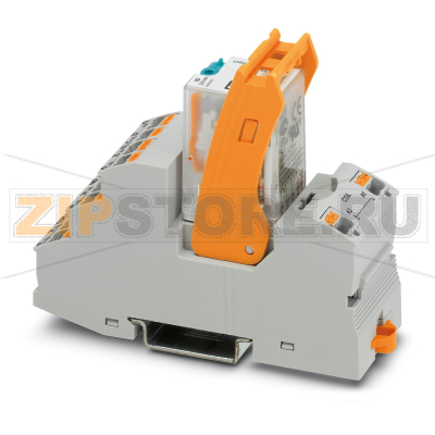 Релейный модуль Phoenix Contact RIF-2-RPT-LDP-24DC/4X21 Релейный модуль Phoenix Contact RIF-2-RPT-LDP-24DC/4X21Разъемы рush-in, установочный блок, реле с силовыми контактами и фиксатором, исполнение контакта: 4 переключающих контакта, входное номинальное напряжение: 24 В DC