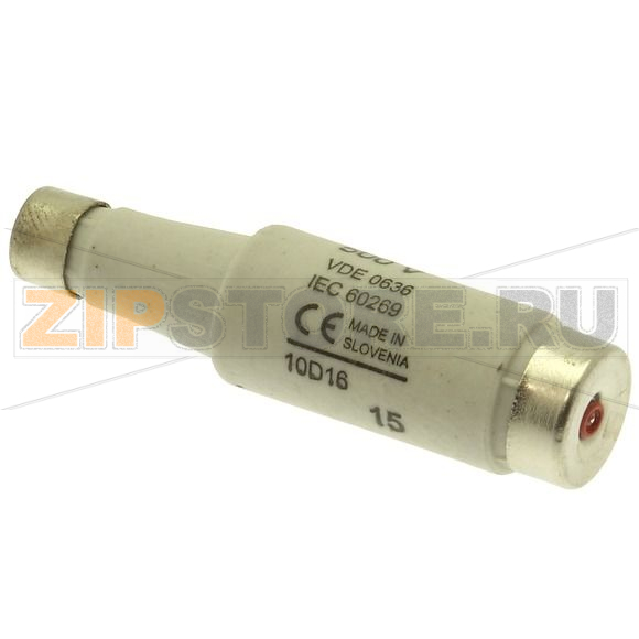 Предохранитель, 10 A, AC 500 В, 100 кА, D1, 13.2x6 мм, gL/gG, IEC с задержкой Eaton D TYPE. TIME 