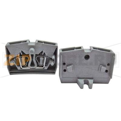 Мини-клемма проходная, пружинная, серая CHIKU RST 2,5M-MID-B 