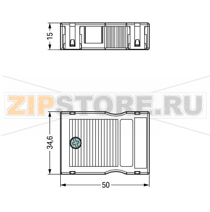 Корпус разгрузки натяжения; 3-пол.; для 2 кабелей; 4,5 – 8,0 мм; 55 mm; белые Wago 770-513/023-000 