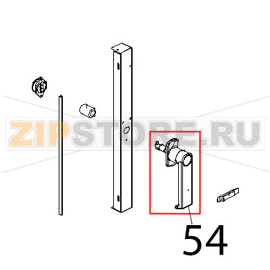 Ручка двери Unox XB 403G Ручка двери Unox XB 403GЗапчасть на деталировке под номером: 54