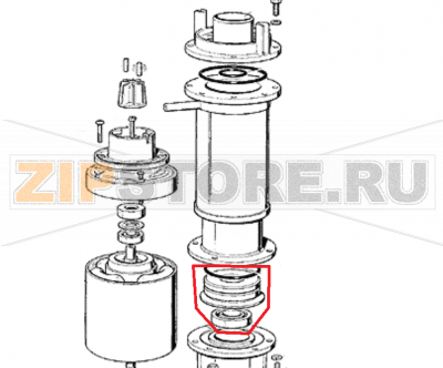 Untereslagergehause Scotsman MF 56   Untereslagergehause Scotsman MF 56Запчасть на 