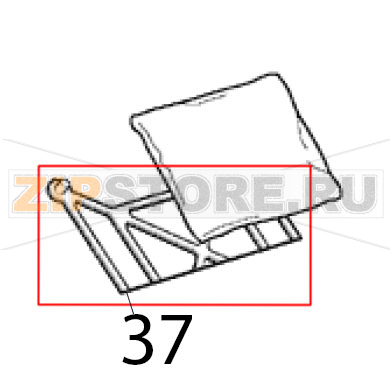 Halter für rein. tasche Scotsman EC 126 AS Halter für rein. tasche Scotsman EC 126 ASЗапчасть на деталировке под номером: 37