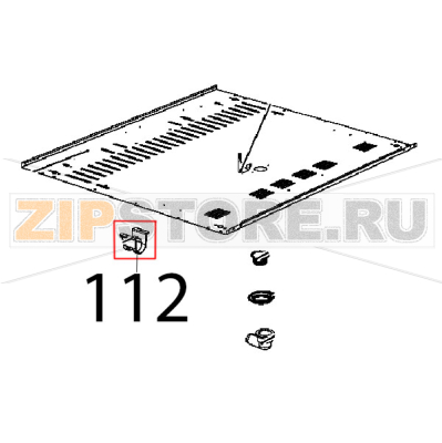 Drain pipe support Unox XB 895 Drain pipe support Unox XB 895Запчасть на деталировке под номером: 112
