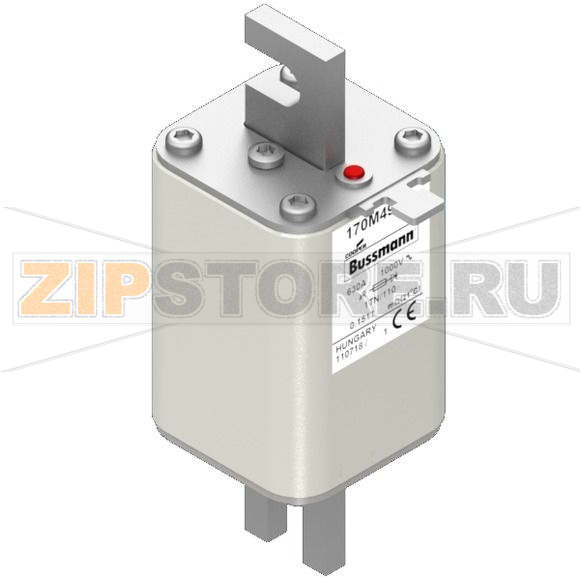 Предохранитель, 630 A, AC 1000 В, 150 кА, 1, 51x69x138 мм, aR, DIN, IEC Eaton FUSE 630A 1000V 1 